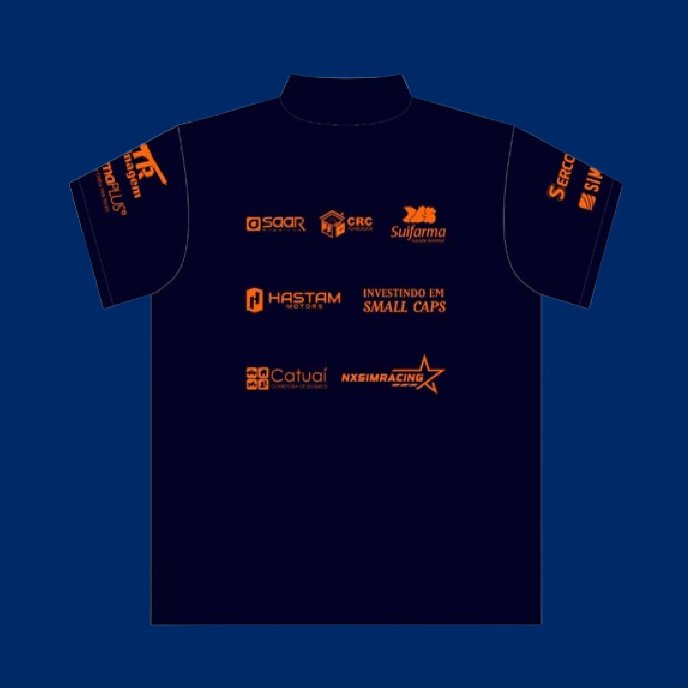 Logo displayed on the back of the uniform